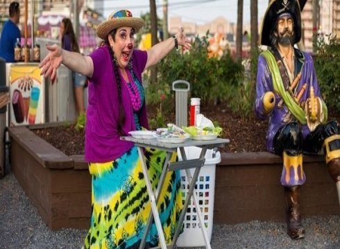 Lollipop the Clown at Jolly Roger Amusement Park