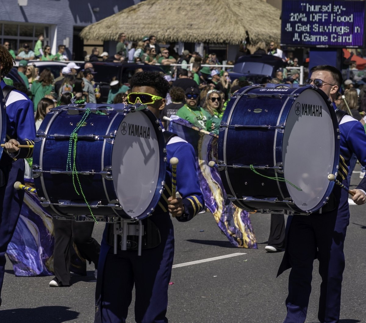 Drummers in the marching band